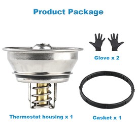 WMPHE Coolant Thermostat Replacement for 21412639 21613426, Compatible with Volvo VNL VN D13 Truck 2011-2022 with O Ring Seal - 180 F