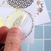 30 Sheet Decorative Gold Circle Envelope Seals - Self-Adhesive Universal