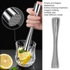 Stainless Steel Cocktail Muddler Food Grade Ergonomic One Piece Forging