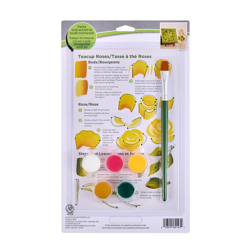 FolkArt One Stroke, Beginner Painting Kit, Includes 5 Paint Pots,