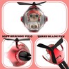 Helicopter Bear Pilot Car Air Freshener (Red)