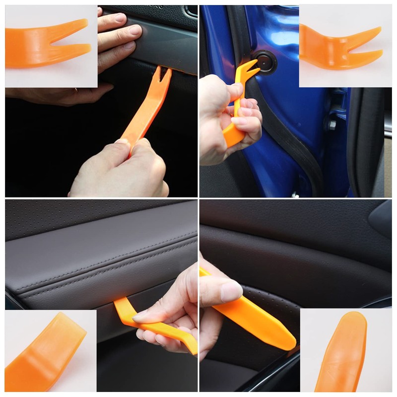 TORMEN 4-Piece Car Decoration Removal Tool Car Pry Tool Kit