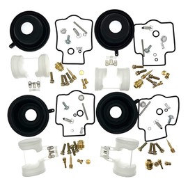 4-Pack Carburetor Rebuild Kits Carb Repair Kit with Diaphragm Float Replacement for Yamaha YZF600R 97-07