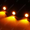 SYJIIP 4x Amber LED Grille Fog Lights Raptor Style For