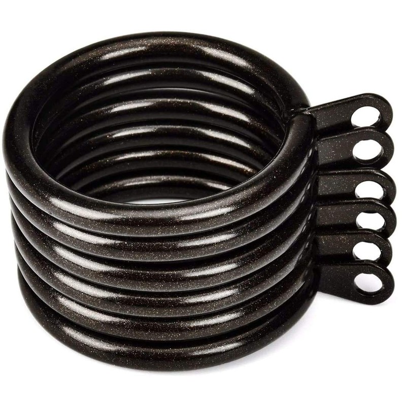 42Pcs Metal Flat Curtain Ring with Eyelet 1.5" Inner Diameter,Fits