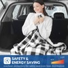 SEALY 12-Volt Heated Car Blanket with 2 USB Output Ports,