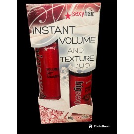 Sexy Hair BIG SEXY HAIR DRY SHAMPOO 3.4 oz & POWDER PLAY .53 Oz Set Duo Volume Texture