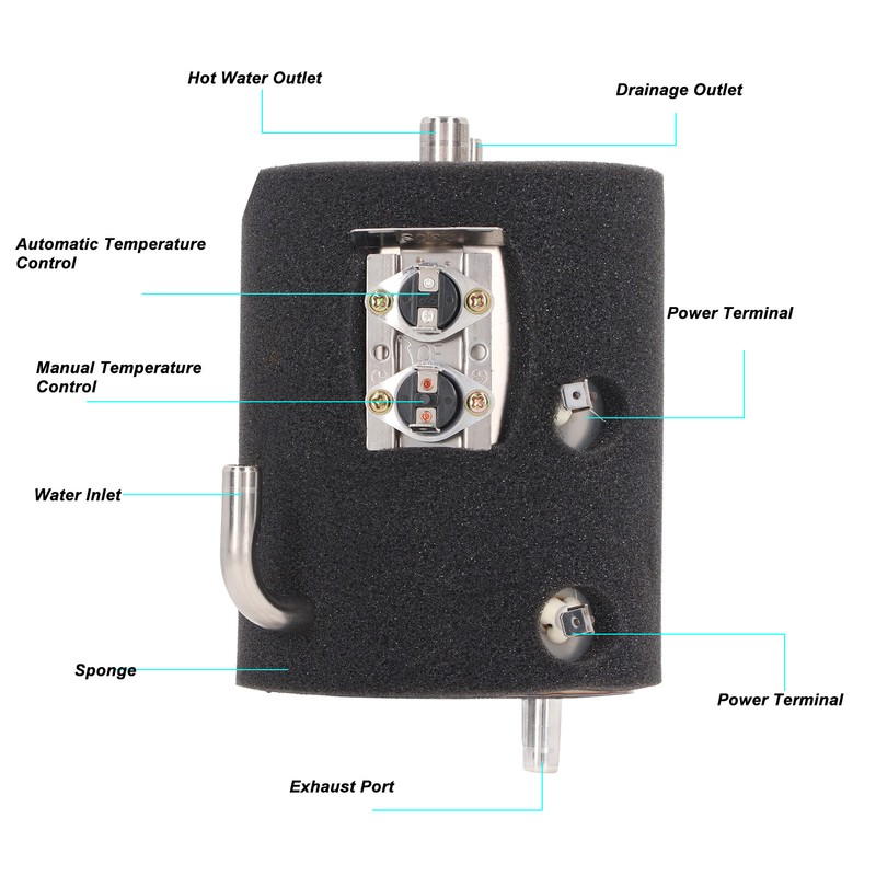 Water Dispenser Heating Tank Stainless Steel 1L Capacity Water Purifier