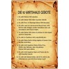 Tin Sign 20 x 30 cm Curved The 10 Wirtshaus