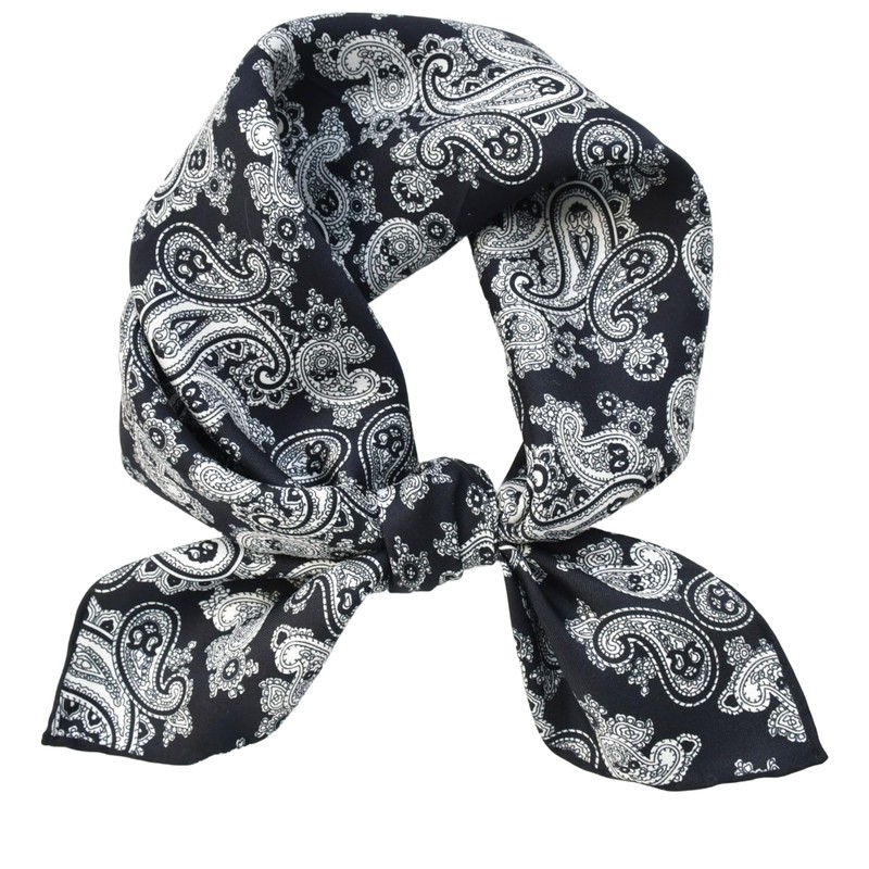 Prettystern Unisex Hand Rolled Silk Scarf for Men and Women