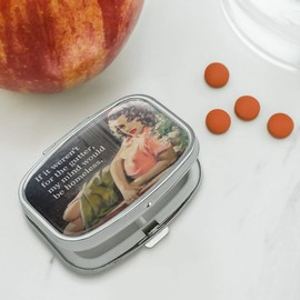 If it Weren't for The Gutter My Mind Would be Homeless Funny Humor Rectangle Pill Case Trinket Gift Box