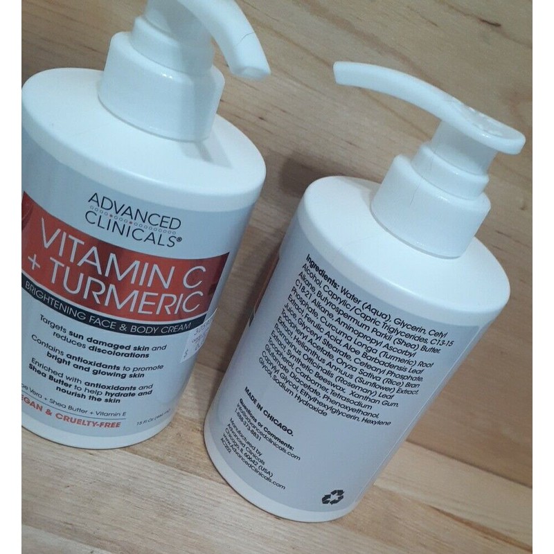 Advanced Clinicals 2 JUGS: Advanced Clinicals Vitamin C + Turmeric