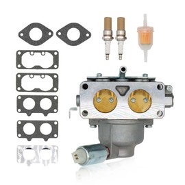 Yunnergo 796997 Carburetor with Gasket Kit Replacement for V-Twin Models 40G777 40H777 44M777 44P777 44S677# 796997 796227 796258 Carb Lawn Tractors Engines Motors