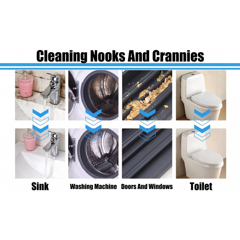 Multi-Purpose Cleaning Brush Set for Washing Machines and Home –