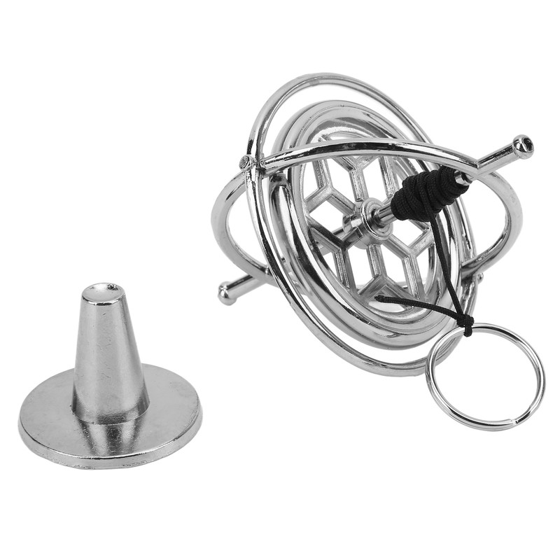 Metal Gyroscope Anti Gravity Rotating Top Gyroscope Balance Toy Educational