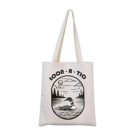 Funny Loon Gift Loon Bird Tote Bag Bird Watcher Gift Loon Lover Gift Minnesota Loon Gift Wildlife Gift (Tic Tote CA)
