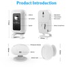 Wireless Motion Detector Alarm 32 Song 490ft LED Night Light