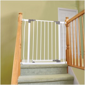 Dreambaby Liberty Baby Safety Gate - with Smart Stay Open Feature - Fits Openings 29.5-33 inches Wide - White - Model L854