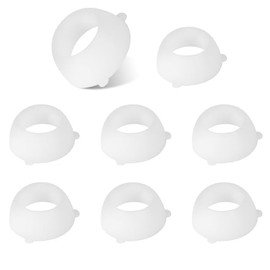 Aocies 16435 RV Plastic Santoprene Swivel Seal(Pack of 8), 1/2" for RV Shower Freshwater Hose Pex Fittings, 1/2" PEX Swivel Cone Washer RV Water Line Gasket for RV Bathroom Valves Fix Your Leaking