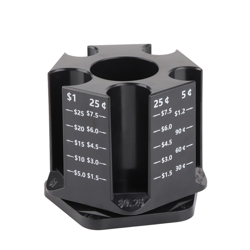 Coin Counter Coin Sorter with Pen Holder Rotatable Piggy Bank