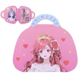 Art Craft Activity Kit for Girls, Paper Makeup DIY Girls Toy Book with Stickers Diamond Painting and Princess Dress Up, Ideal Gift for Girls Ages 4 5 6 7 8 9