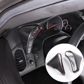 autopart2021 Real Carbon Fiber Dashboard Dash Console Button Trim For Corvette C6 05-13 US