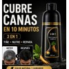 ★ Shampoo Tinte Instantaneo Para Cabello Cubre Canas Jengibre -