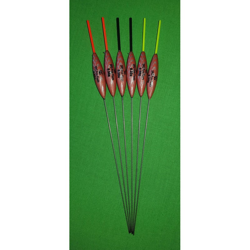 SRG Pole Floats SRG003 Pack of 6 x Pole Floats