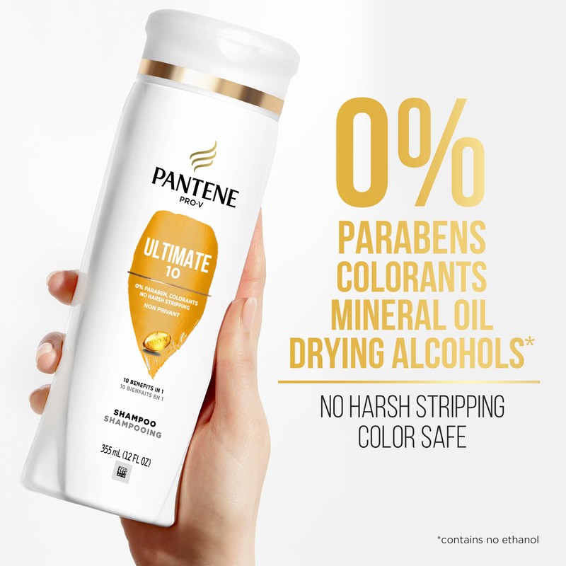 PANTENE PRO-V Ultimate 10 Shampoo, 12oz/355mL