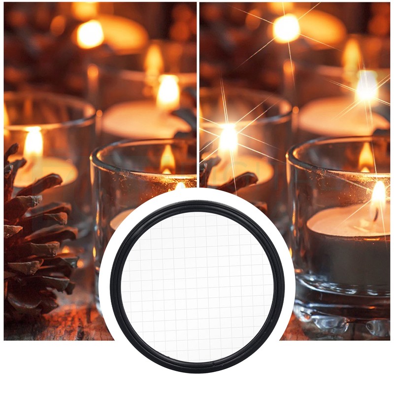 3PCS 55mm Star Filter 4 Points 6 Points 8 Points