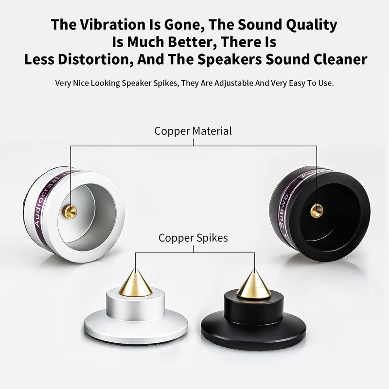 Audiocrast IF03S Speaker Isolators, Hi-End Speaker Spikes, HiFi Stand Feet