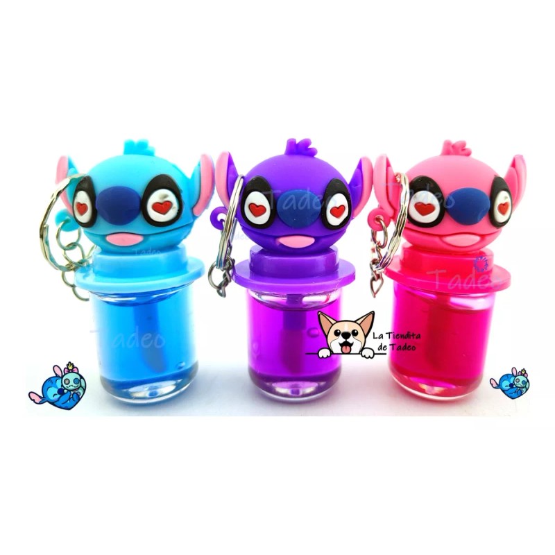 KT&C Lip Gloss Para Labios Kawaii Stitch 6 Piezas +