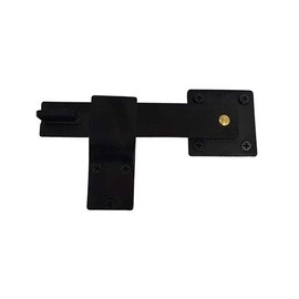 QCAA Heavy Duty Bar Door Farm Gate Latch, 5.5", Steel, Matte Black, 1 Pack