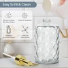 Topsky Glass Soap Dispenser with Plastic Pump,330ml Liquid Hand Soap