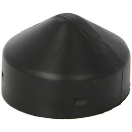Eagle 1769 Bollard Post Cap, Round, 6.5"" Diameter, Black
