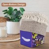 Natural Boho Tissue Box Cover: Handwoven Square Holder with Tassel