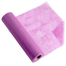 Table Runner, 0.3 x 100 m, Dark Pink, Disposable Non-Woven Fabric-Like Tablecloth Roll, Wedding, Birthday, Party, Decoration