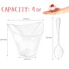 Paquete de 50 Tazas de Postre con Cucharas, Mini Tazas