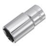 sourcing map 6-Point Socket 3/8" Drive 24mm Deep 2.52" Length