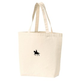 Sendai Domain "Date Masamune" Equestrian Statue 00778L Tote Bag, Large Print, Large, Canvas, Women's, Men's, Large Capacity, Lightweight, 100% Cotton, natural