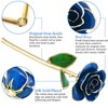 Long Stem Dipped 24k Gold Rose in Gift Box with