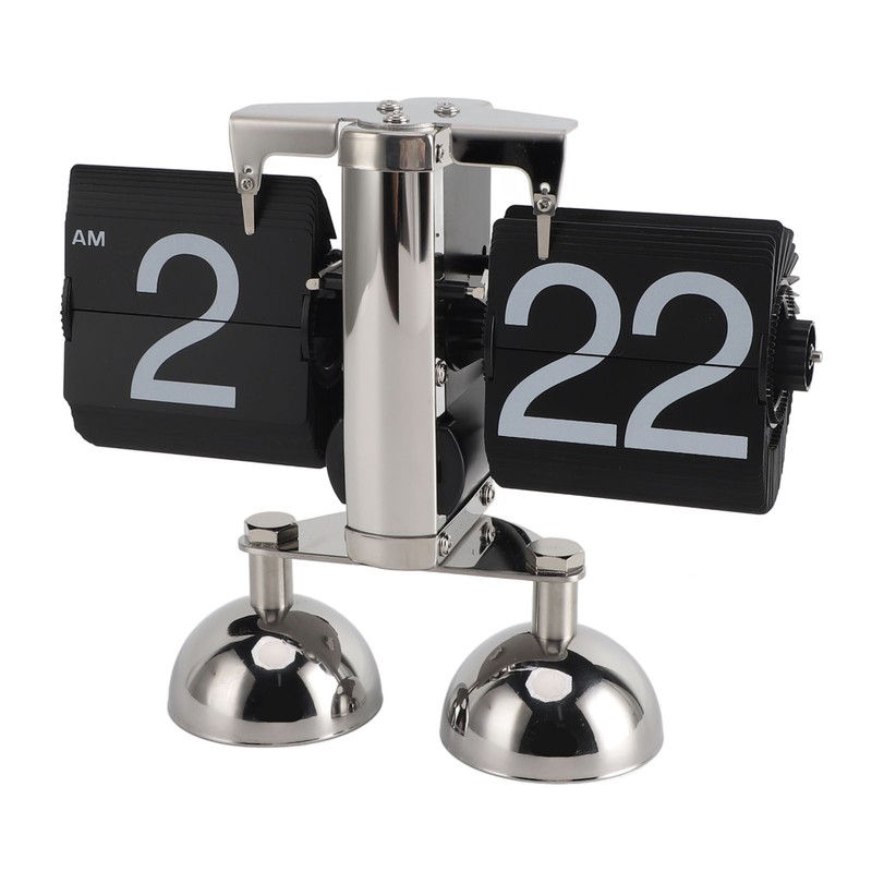Retro Digital Flip Down Clock Flip Desk Clock Mechanical Battery
