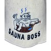 Sauna Hat 100% Wool Felt Embroidered Funny Logo "Sauna Boss"