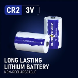 Blinkspower CR2 Battery 12 Pack, 900mAh CR2 3V Lithuim Battery, 10-Year Shelf Life, Leak-Proof Design for Golf Range Finder, Detectors, Nest Temperature Sensor Non-Rechargeable