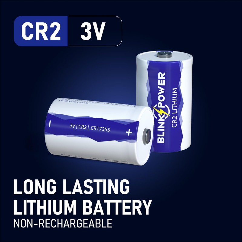 Blinkspower CR2 Battery 12 Pack, 900mAh CR2 3V Lithuim Battery,