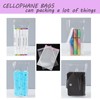JOSDIOX Clear Self Sealing Cellophane Bags,4x6 Inches 200 Pcs Cookie