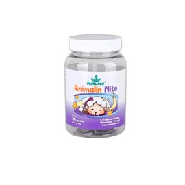 ANIMALIN NITE - gomitas para NIÑOS con l-teanina, inositol, colina y melatonina - ayuda a relajarse y dormir mejor                                    