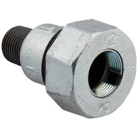 Kakudai 649-846-13W Steel Pipe Fittings, 3-Pipe Joint Male Adapter, White