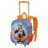 Naruto Ramen Small 3D Wheeled Backpack - Blue, blue, Small