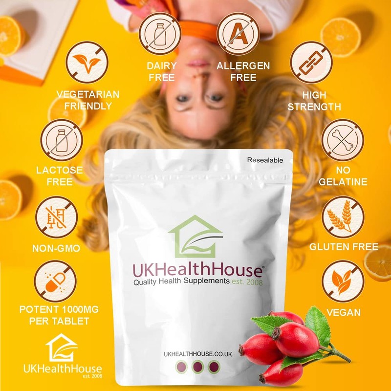 Vitamin C Rosehips & Bioflavonoids - 1000mg x 120 -